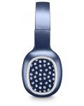 Ασύρματα ακουστικά Cellularline - MS Basic Shiny Pois, μπλε - 2t
